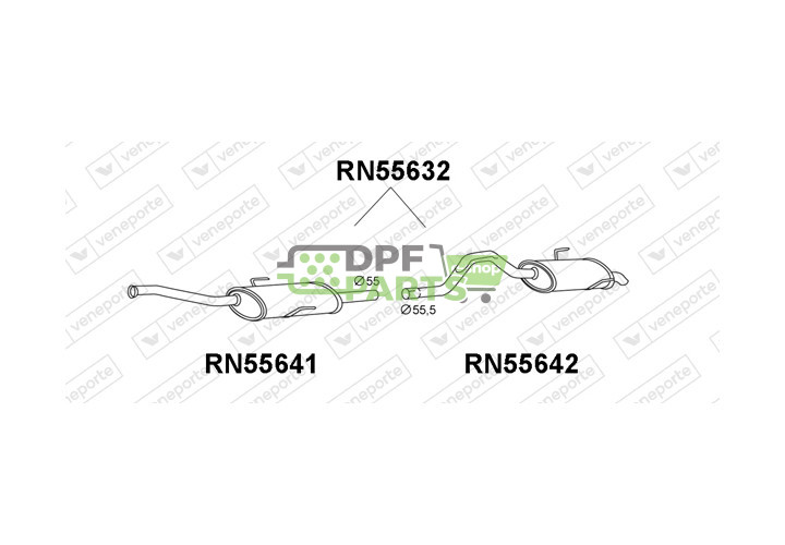 Tłumik RENAULT - 6025312616  