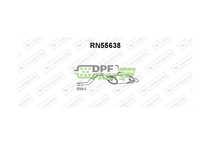 Tłumik RENAULT - 6025304105 6025310951