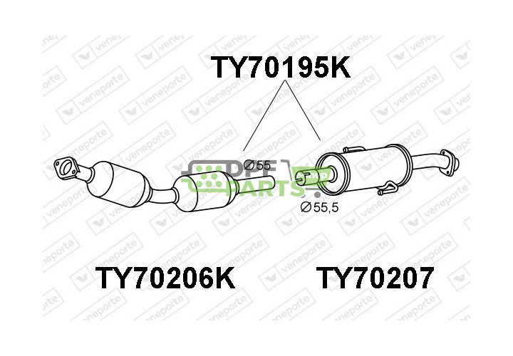 Katalizator AURIS II Hybrid/CT 200h 1.8i H/Br 12/10-05/21 - 174100T510 1741037520