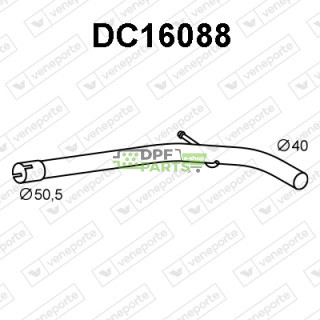 Rura wydechowa SANDERO II 1.5dCi H/Crv 09/14- - 200100629R