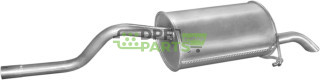 Koncový tlumič výfuku Renault Clio II 1.2 kat  98-, Polmo 21.261 A, OE 77.00.418.778