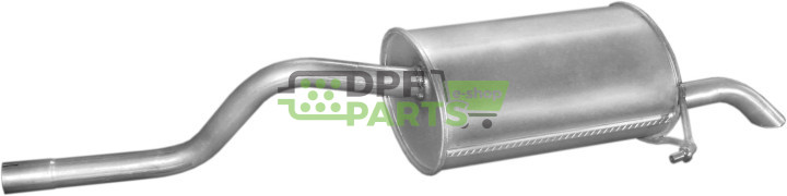 Koncový tlumič výfuku Renault Clio II 1.2 kat  98-, Polmo 21.261 A, OE 77.00.418.778