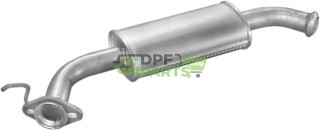 Střední tlumič výfuku Renault Trafic 2.1D  94-97, Polmo 21.264 A, OE 60 06 004 627