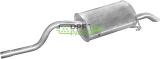 Koncový tlumič výfuku Renault Clio II 1.4i  98-, Polmo 21.269 A, OE 7700418567