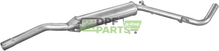 Střední tlumič výfuku Skoda Felicja 1.9D kat 94-, Polmo 24.21 A, OE 6U0253401E