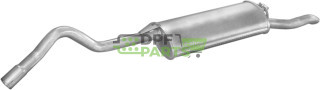 Koncový tlumič výfuku Skoda Felicja 1.9D Pick-Up 10/94-01 VW Caddy II 1.9D 06/96-12/00, Polmo 24.23 A, OE 6U9253609D