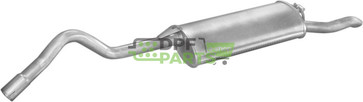 Koncový tlumič výfuku Skoda Felicja 1.9D Pick-Up 10/94-01 VW Caddy II 1.9D 06/96-12/00, Polmo 24.23 A, OE 6U9253609D
