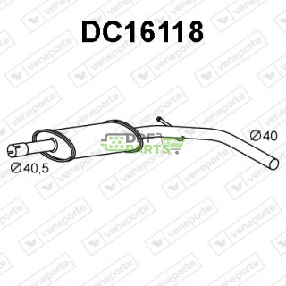 Tłumik DACIA - 200103260R  