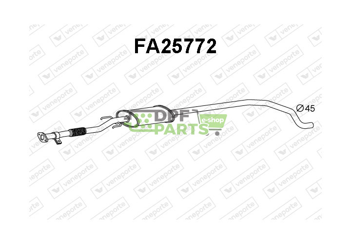 Tłumik ALFA ROMEO / FIAT - 51788834 51813685 