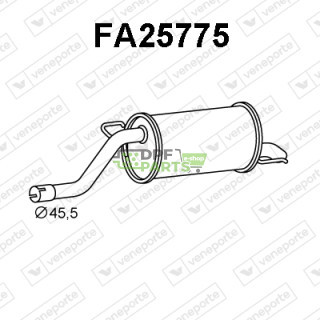 Koncový tlumič výfuku FIAT - 51782330 55703002