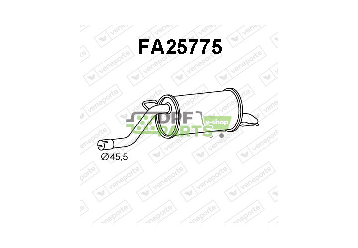 Koncový tlumič výfuku FIAT - 51782330 55703002
