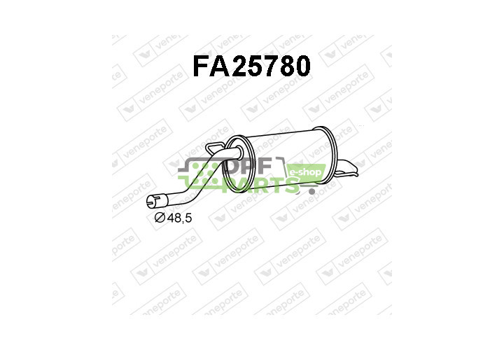 Koncový tlumič výfuku FIAT - 51782333 55700855