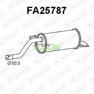 Tłumik FIAT - 51782336  