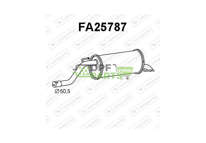 Tłumik FIAT - 51782336  