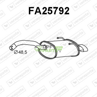 Tlumič FIAT - 51787446 51816742 51827392