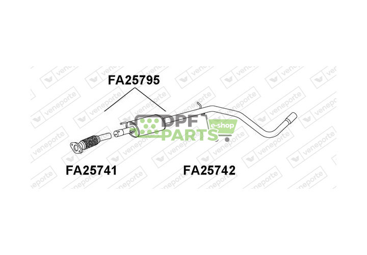 Tłumik FIAT - 55189609  