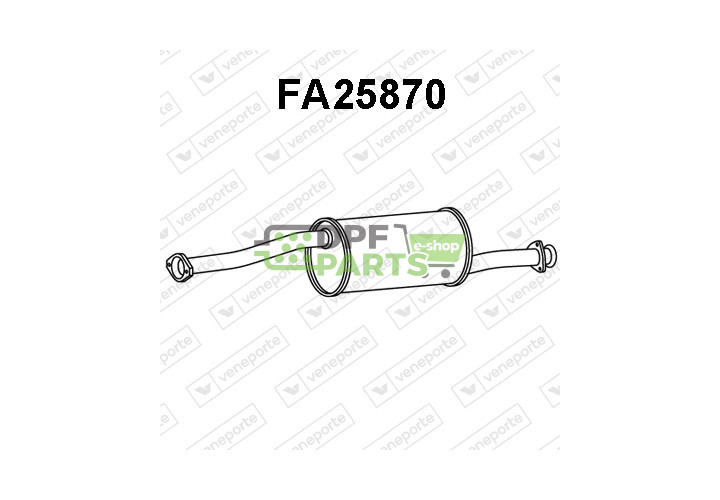 Tłumik CITROËN / PEUGEOT - 1324699080 1705CQ 9678157680