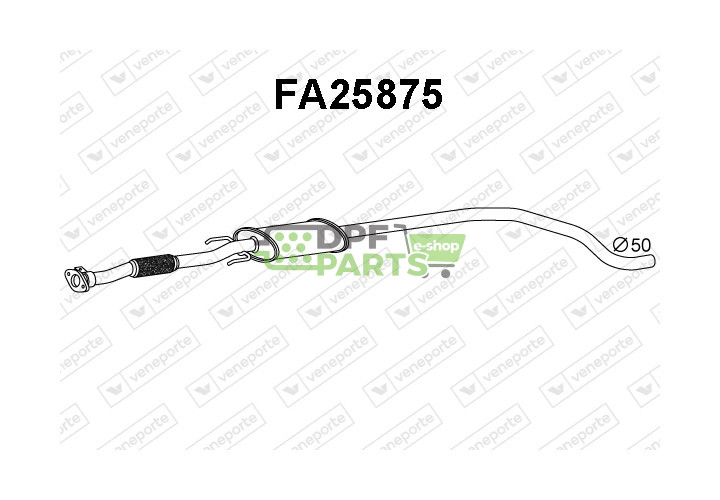 Tłumik FIAT - 51863774  