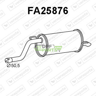 Tłumik FIAT - 51863776  