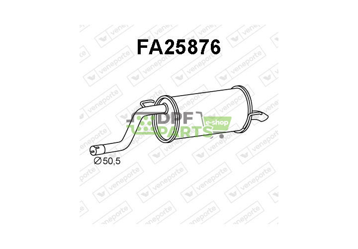 Tłumik FIAT - 51863776  