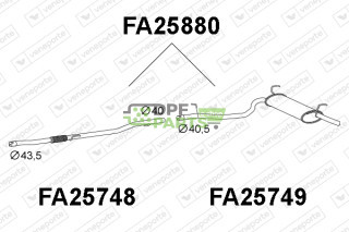 Tłumik FIAT - 55191581  