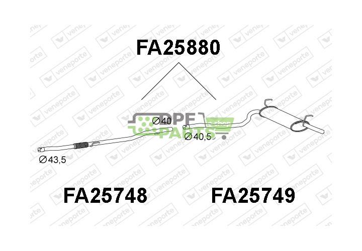 Tłumik FIAT - 55191581  