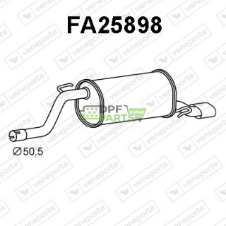Tłumik ALFA ROMEO / FIAT - 50516817 50516819 51796252