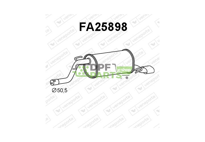 Tłumik ALFA ROMEO / FIAT - 50516817 50516819 51796252