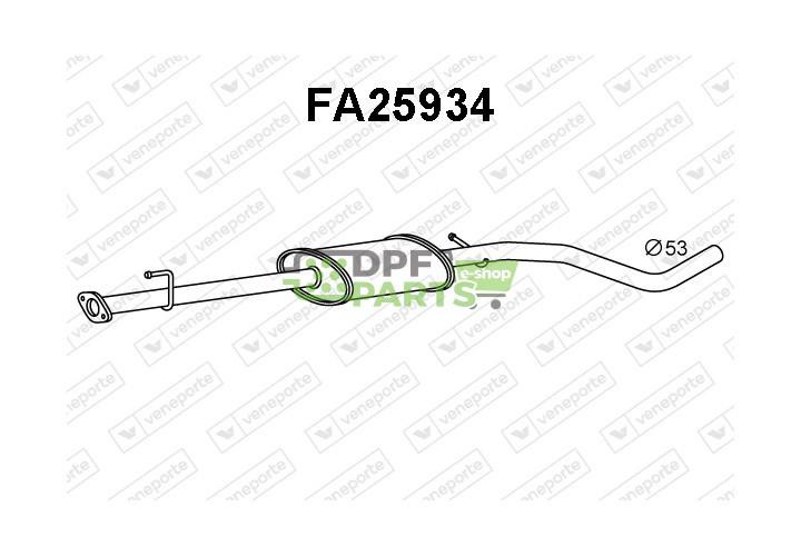Tłumik FIAT - 51755862 51781394 51789969