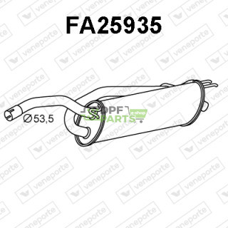 Tlumič FIAT / LANCIA - 51789970 51790784 51816909