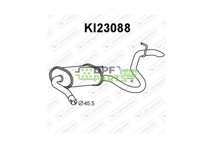 Tłumik KIA - 287001H000 287002R000