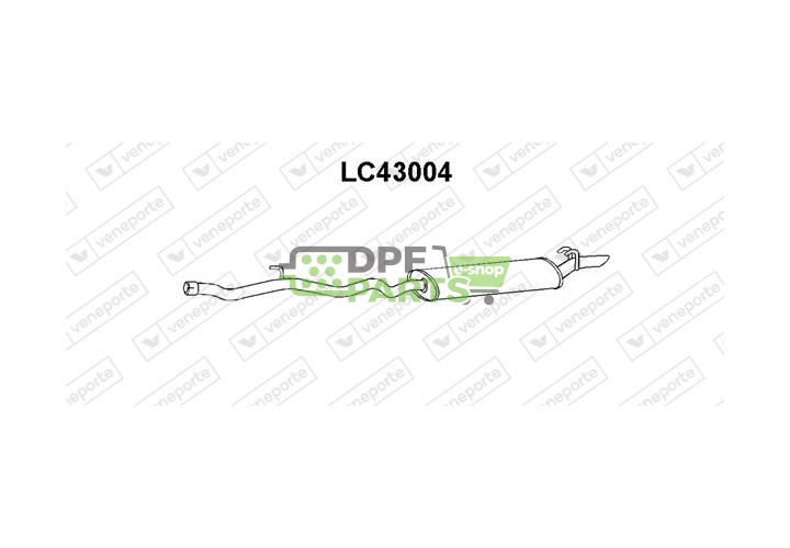 Tłumik LANCIA - 7672042 7708662 7721822