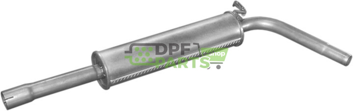 Střední tlumič výfuku Skoda Fabia/VW Polo/Seat Ibiza 1.2 -12V 01/02 -, Polmo 24.47 A, OE 60253209J