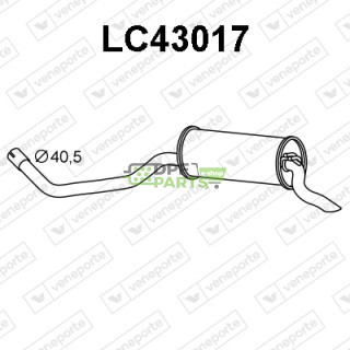 Tłumik LANCIA - 71719700-CONF. 71719701-CONF. 71754940-CONF.