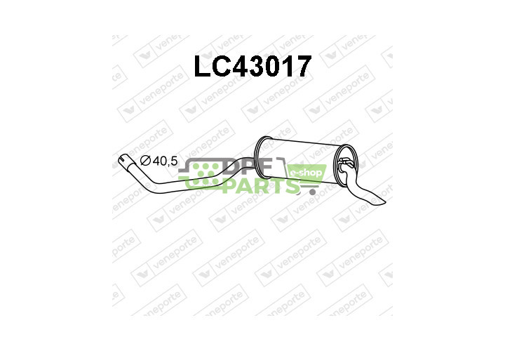 Tłumik LANCIA - 71719700-CONF. 71719701-CONF. 71754940-CONF.