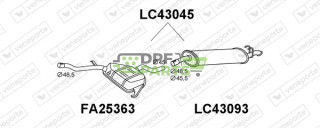 Tłumik LANCIA - 7672043 7674576 7704067