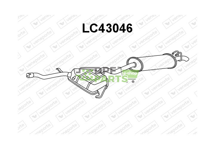 Tlumič ALFA ROMEO / LANCIA - 60559906 7672041 7708666