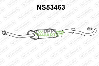 Tłumik NISSAN - 203001U61A  