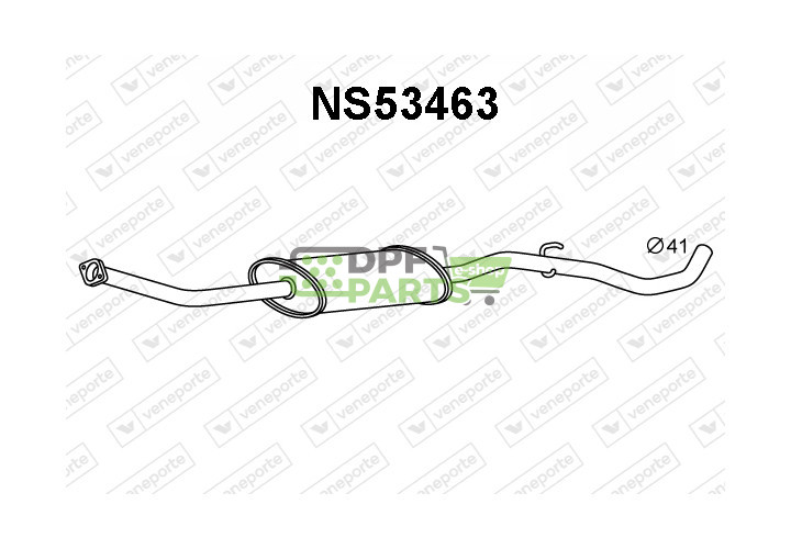 Tłumik NISSAN - 203001U61A  