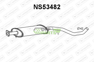 Tłumik NISSAN - 203009U00A  