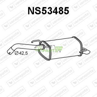 Tłumik NISSAN - 201009U00A 201009U00B 