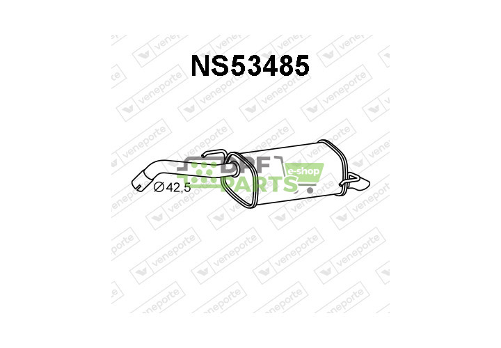 Tłumik NISSAN - 201009U00A 201009U00B 