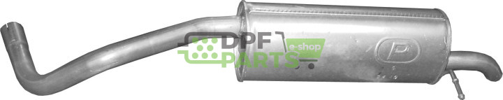 Koncový tlumič výfuku Skoda Fabia / Seat Ibiza / VW Polo 1.2 TDi 1.6TDi, Polmo 24.49 A, OE 6R6253609AN