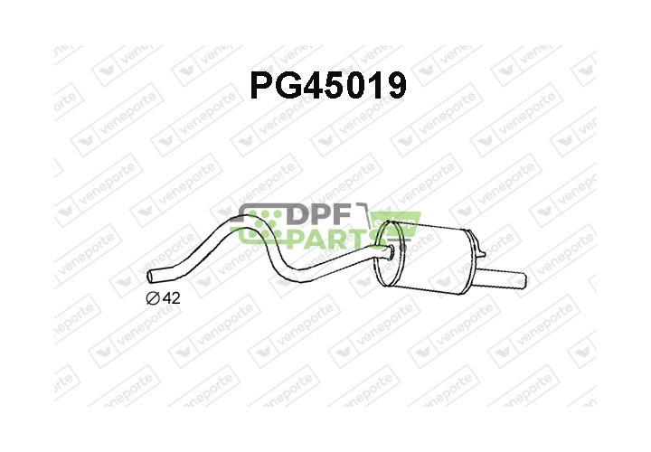 Tłumik PEUGEOT - 172461 172468 