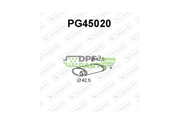 Tlumič PEUGEOT - 172218 172261 