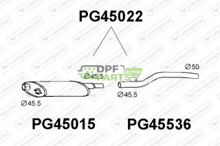 Tłumik PEUGEOT - 172154  