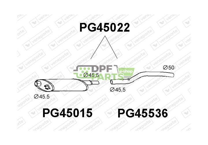 Tłumik PEUGEOT - 172154  