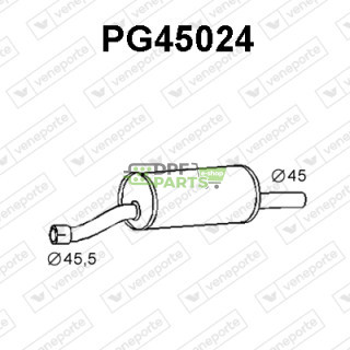 Tłumik ALFA ROMEO / CITROËN / FIAT / PEUGEOT - 1705GN 172120 5923548