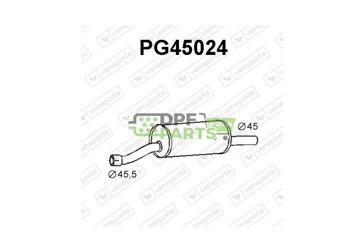 Tłumik ALFA ROMEO / CITROËN / FIAT / PEUGEOT - 1705GN 172120 5923548