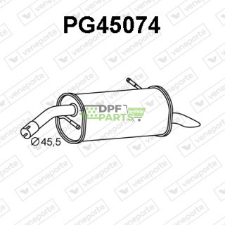 Tłumik PEUGEOT - 173084  